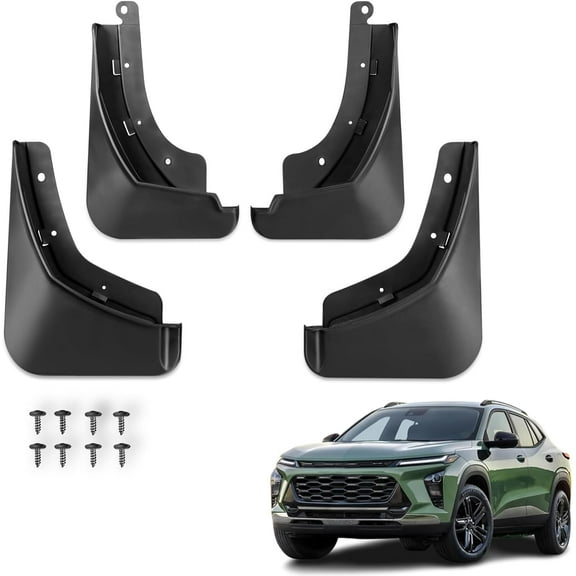 Mud Flaps Compatible with Chevrolet Trax 2026 2025 2024, Mud Guards 4pcs Fender Guards Compatible with Chevy Trax Accessories 2026 2025 2024 No Drill Splash Guards