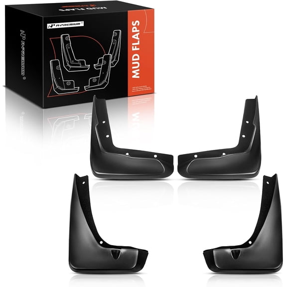 Mud Flaps Compatible with Chrysler 300 2013 2014 2015 2016 2017 Sedan, No Drilling Required Mud Guards with Hardware Accessories, Set of 4 Front and Rear