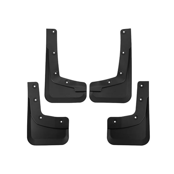 Mud Flaps For Ford Ranger 2024 Accessories, No Drilling Mudguards All Weather, 4PCS Front & Rear Mud Guards Splash-black