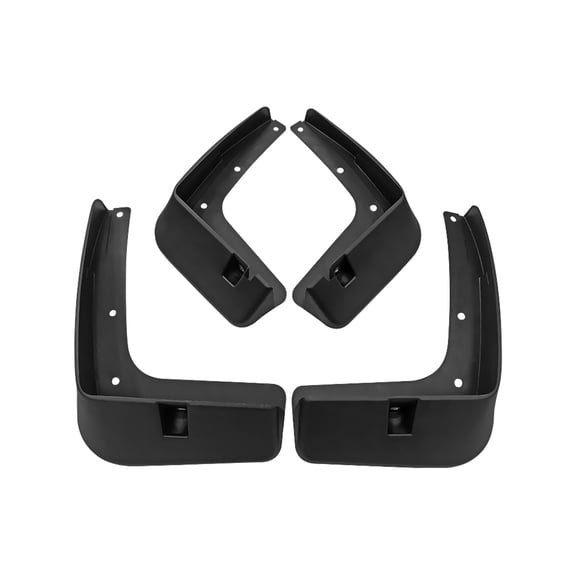 Mud Flaps For Hyundai Creta Ix25 2015-2019,Custom No Drilling Mudguard (Set Of 4), Front & Rear Mudguards-black