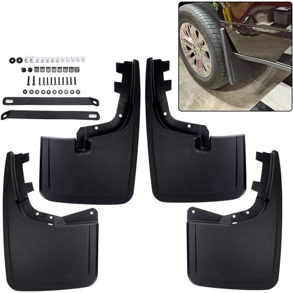 Mud Flaps for Ford F150 2025 2024 2023 2022 2021, Mud Flaps for Trucks for F-150 Mudflaps Splash Guards for 2025 Ford F150 Accessories, No Drilling Mud Guards, Set of 4