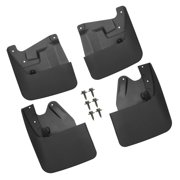 Mud Flaps Kit Compatible for Toyota Tundra 2022-2023 Quality Plastic Black Front and Rear Splash Guards