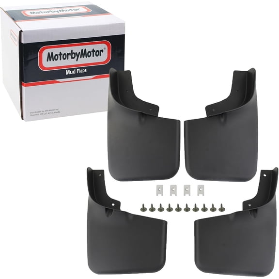Mud Flaps Splash Guard for 2004-2014 Ford F-150 (ONLY FIT w/OEM Fender Flares Models) Off-Road Mud Guards, Front and Rear No Drilling Required Mudguards Mudflaps Fenders w/Hardware