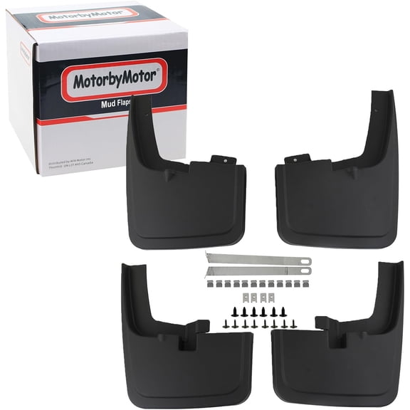 Mud Flaps Splash Guard for 2015 2016 2017 Ford F-150 (ONLY FIT w/OEM Fender Flares Models) Off-Road Mud Guards, Front and Rear No Drilling Required Mudguards Mudflaps Fenders w/Hardware