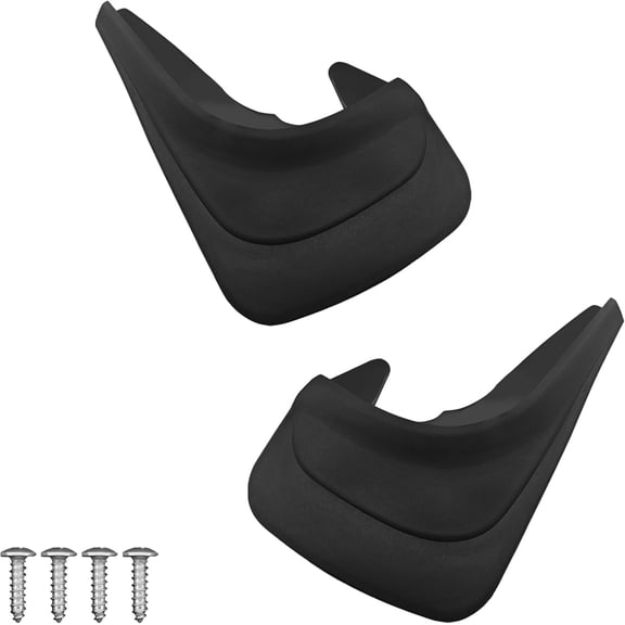 Mud Flaps Splash Guard, Front and Rear Tire Protector No Drilling Large Mud Guards Fenders Universal for Cars Trucks SUVs All Weather Wheel Mudgflaps Automotive Exterior Accessories (Set of 2)