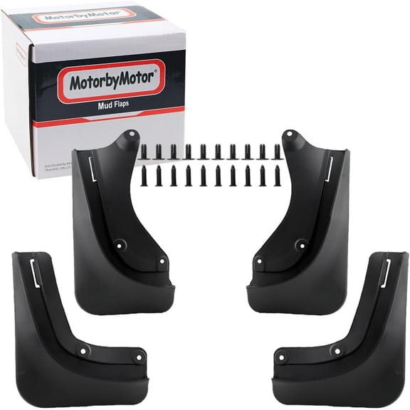 Mud Flaps Splash Guard for 2025 2026 Tesla Model Y Mud Guards, Front and Rear Pre-Drilled Mudguards Mudflaps w/Hardware 4pc Set