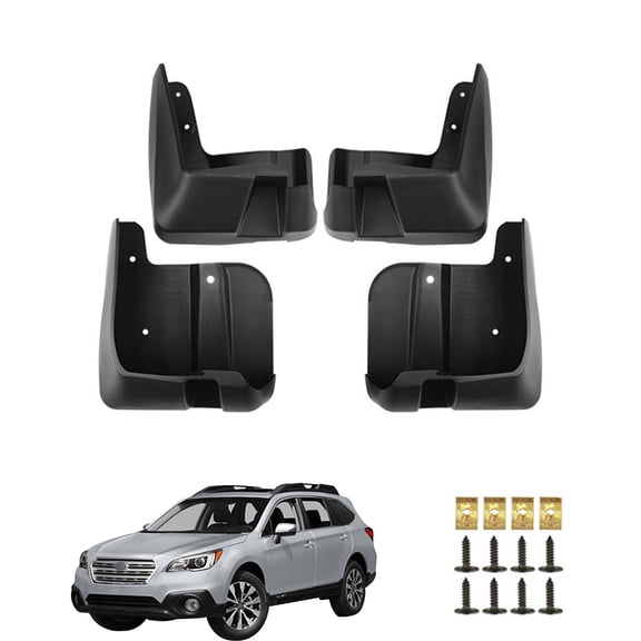 Mud Flaps Splash Guards Fit For Subaru Outback 2015-2020, Car Fenders For Cars, Mud Guards,Front And Rear 4 Pieces Car Mudguards Wheel Dirt Flaps-Black