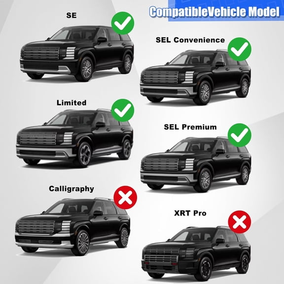 Mud Flaps Splash Guards for 2026 Palisade SEL Limited, ABS No-Drill Mud Guards, Protects Against Mud, Rocks, and Debris, Front & Rear Liner (4Pcs)