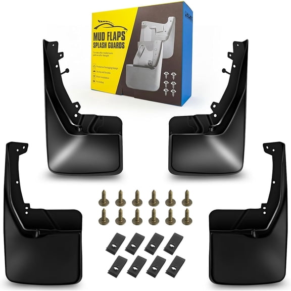 Mud Flaps for 20092010 and 20112018 Ram 1500 2500 3500 Single Rear Wheels Front and Rear Four Seasons Universal Fit