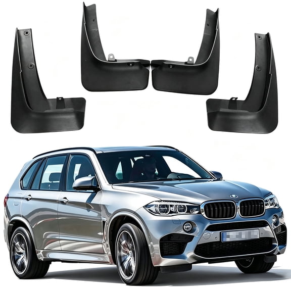 Mud Flaps for BMW X5 M 2015-2018, OEM Style Car Mudguard Fender Splash Guards