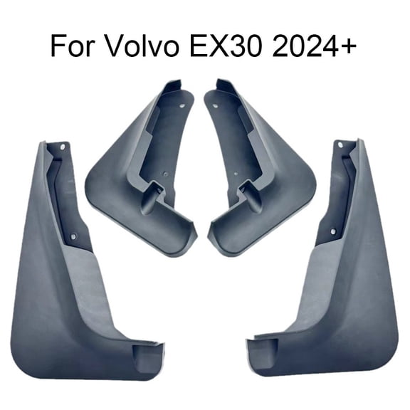 Mud Flaps for Volvo EX30 2024-Up, ABS for SPLASH Guards Fender Liners, Quick Install Tire Protection Accessories, Black, 4-Pack