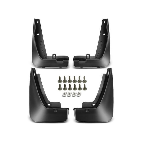 Mud Guard Set 4 - Compatible with 2001 - 2005 BMW 330xi Base Sedan - Autopart Premium