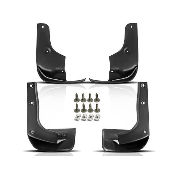 Mud Guard Set 4 - Compatible with 2006 - 2008 Lexus RX400h 3.3L V6 - Autopart Premium