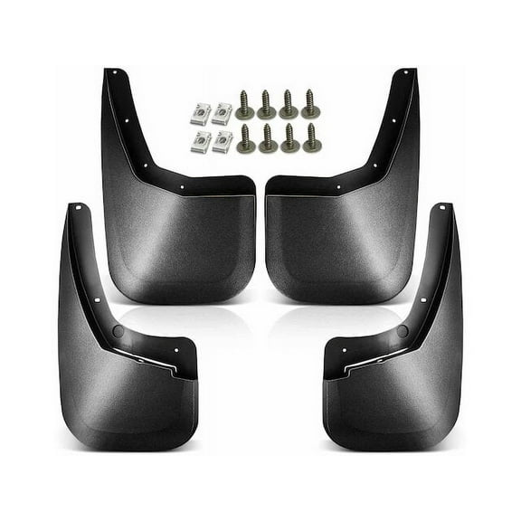 Mud Guard Set 4 - Compatible with 2007 - 2014 Chevy Silverado 2500 HD 2008 2009 2010 2011 2012 2013