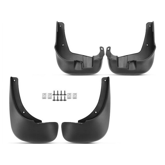 Mud Guard Set 4 - Compatible with 2009 - 2013 Hyundai Santa Fe 2010 2011 2012