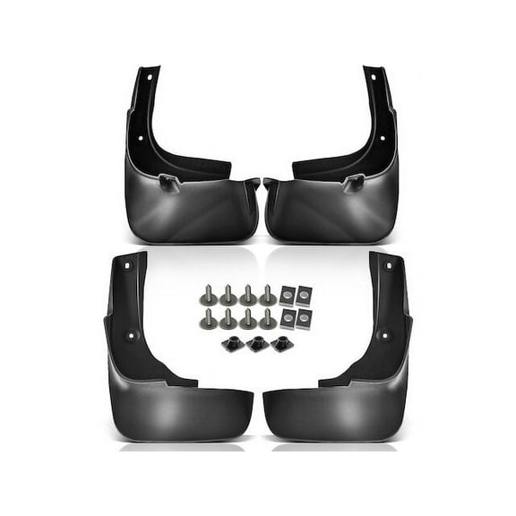 Mud Guard Set 4 - Compatible with 2010 - 2015 Lexus RX450h - Autopart Premium
