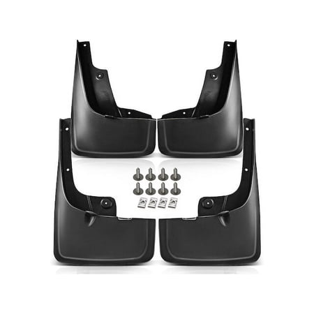 Mud Guard Set 4 - Compatible with 2010 - 2019, 2023 Toyota 4Runner 4.0L V6 Naturally Aspirated DOHC GAS 2011 2012 2013 2014 2015 2016 2017 2018