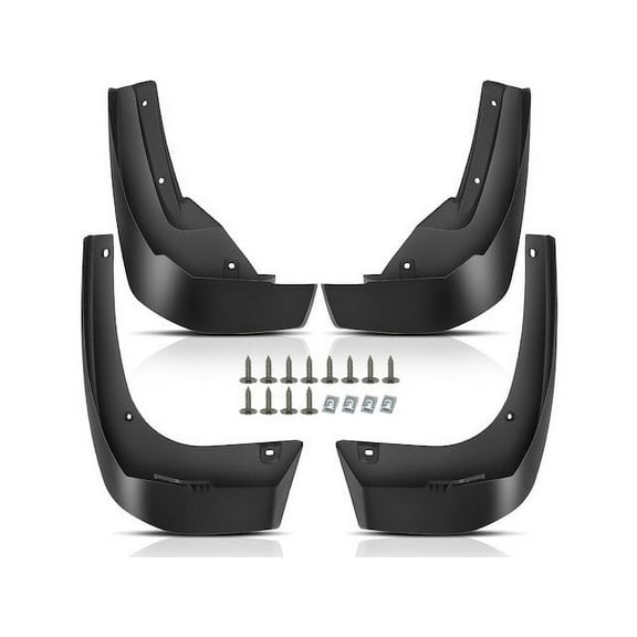 Mud Guard Set 4 - Compatible with 2017 - 2023 Honda Ridgeline Crew Cab Pickup 3.5L V6 2018 2019 2020 2021 2022