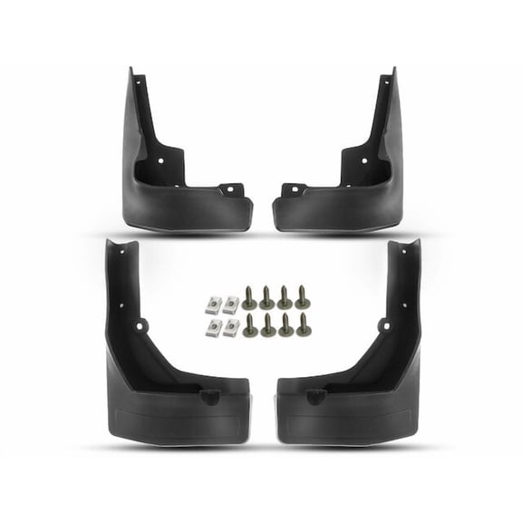 Mud Guard Set 4 - Compatible with 2018 - 2020 Mercedes-Benz GLC300 Sport Utility - Autopart Premium