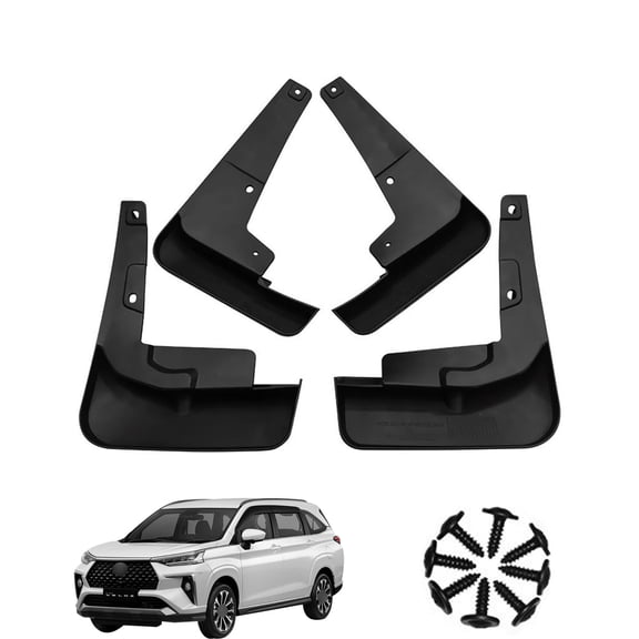 Mud Guards For Cars Fit For Toyota Veloz 2021-2022, Car Fenders, Front And Rear 4 Pieces Car Mudguards Wheel Dirt Flaps,Mud Flaps Splash Guards-Black