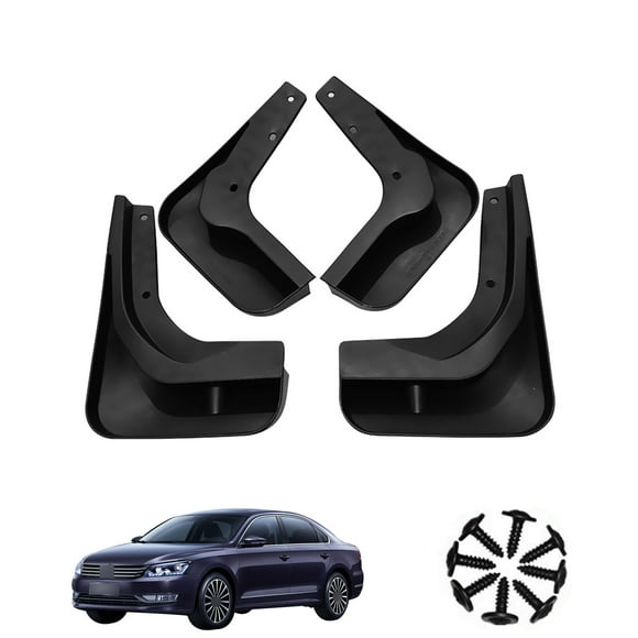 Mud Guards For Cars Fit For VW Passat 2011-2018, Car Fenders, Front And Rear 4 Pieces Car Mudguards Wheel Dirt Flaps,Mud Flaps Splash Guards-Black