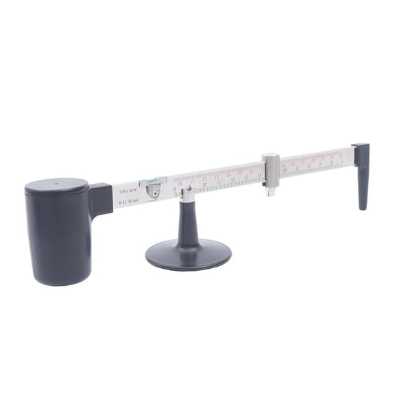 Mud Hydrometer Scales, Double Scales Liquid Densimeter Gravity Balance Hydrometer with Measuring Range 0.96-2.5g/cm Measuring Accuracy 0.01g/cm Mud Test Tool Used for Liquid Density Analysis
