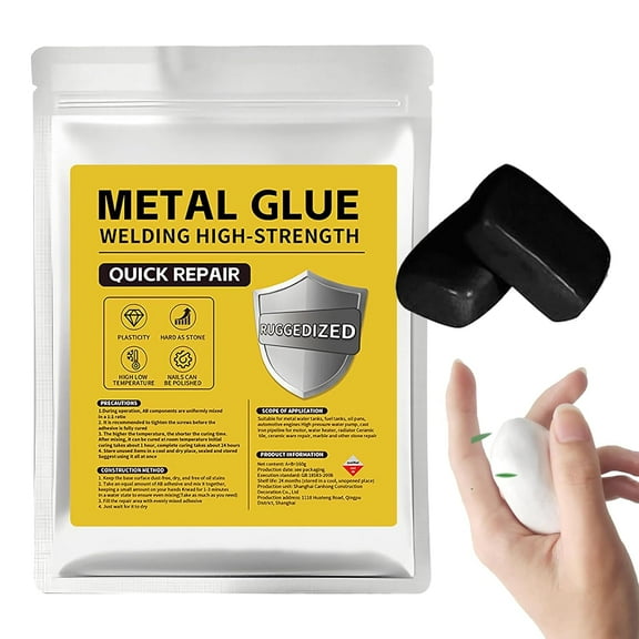 Mud Iron Glue - High-Strength Welding Repair Epoxy Adhesive, Waterproof & Heat Resistant for Metal, Plastic, Wood, Pipes, Wall Holes, DIY Sealing and Bonding Projects