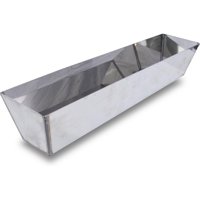 Mud Pans, 14 Inch, Heavy Gauge Stainless Steel, Welded Corners, Sheared