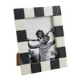thumbnail image 1 of Mud Pie 5X7 Checkered Marble Frame; 9 1/2" X 7 1/4", 1 of 1