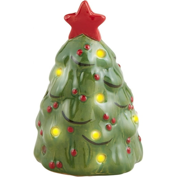Mud Pie Circa Collection Christmas Tree Light-Up Sitter (4.5" Tall)