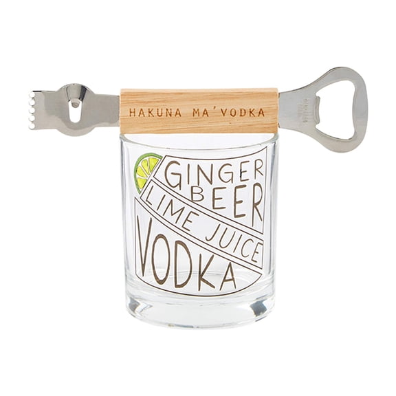 Mud Pie DRINK RECIPE GLASS, 8 oz | Tool 6 1/2", Vodka