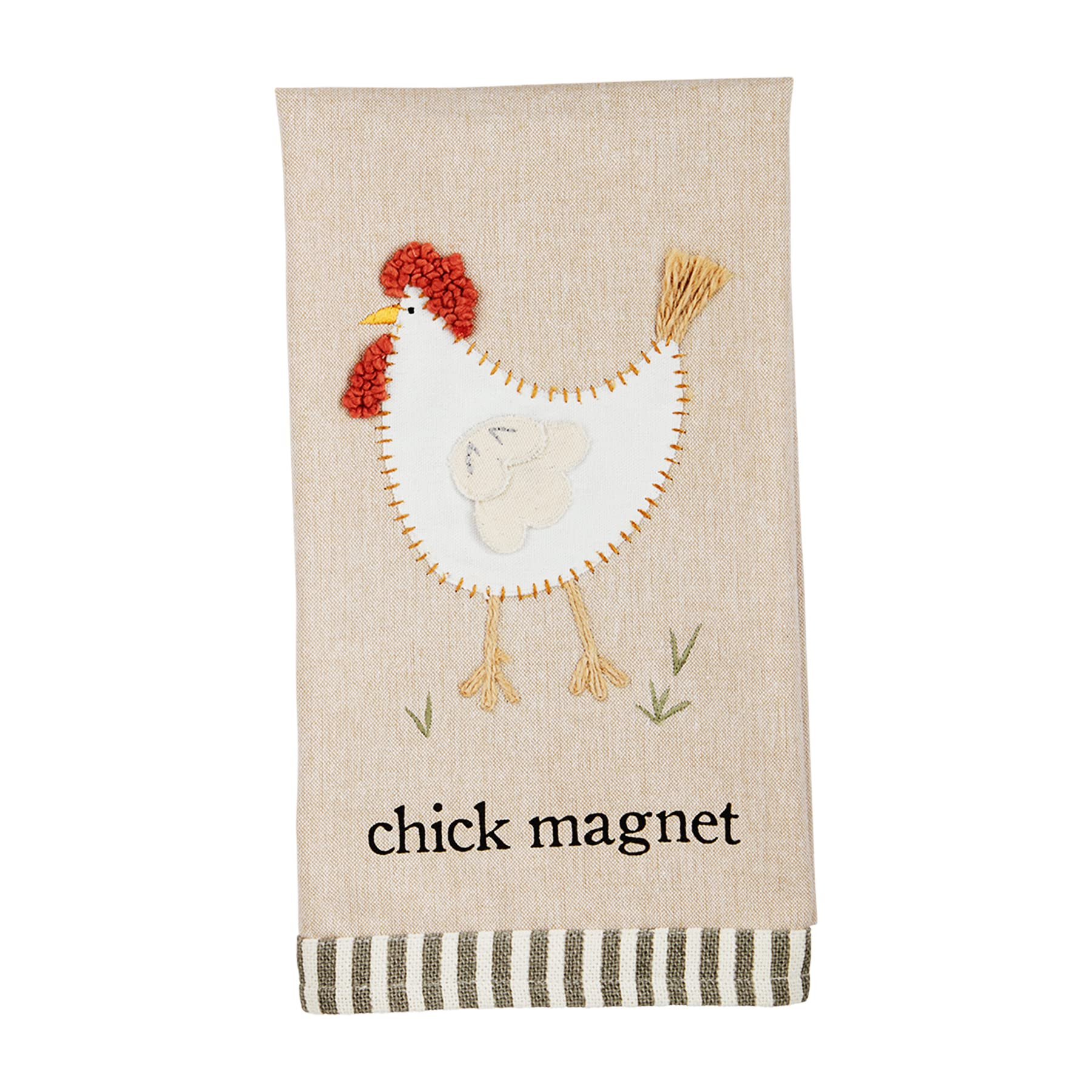 Mud Pie Farm Animal Applique Towel