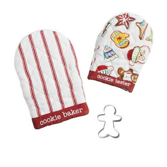 Mud Pie Gingerbread Oven Mitt Set