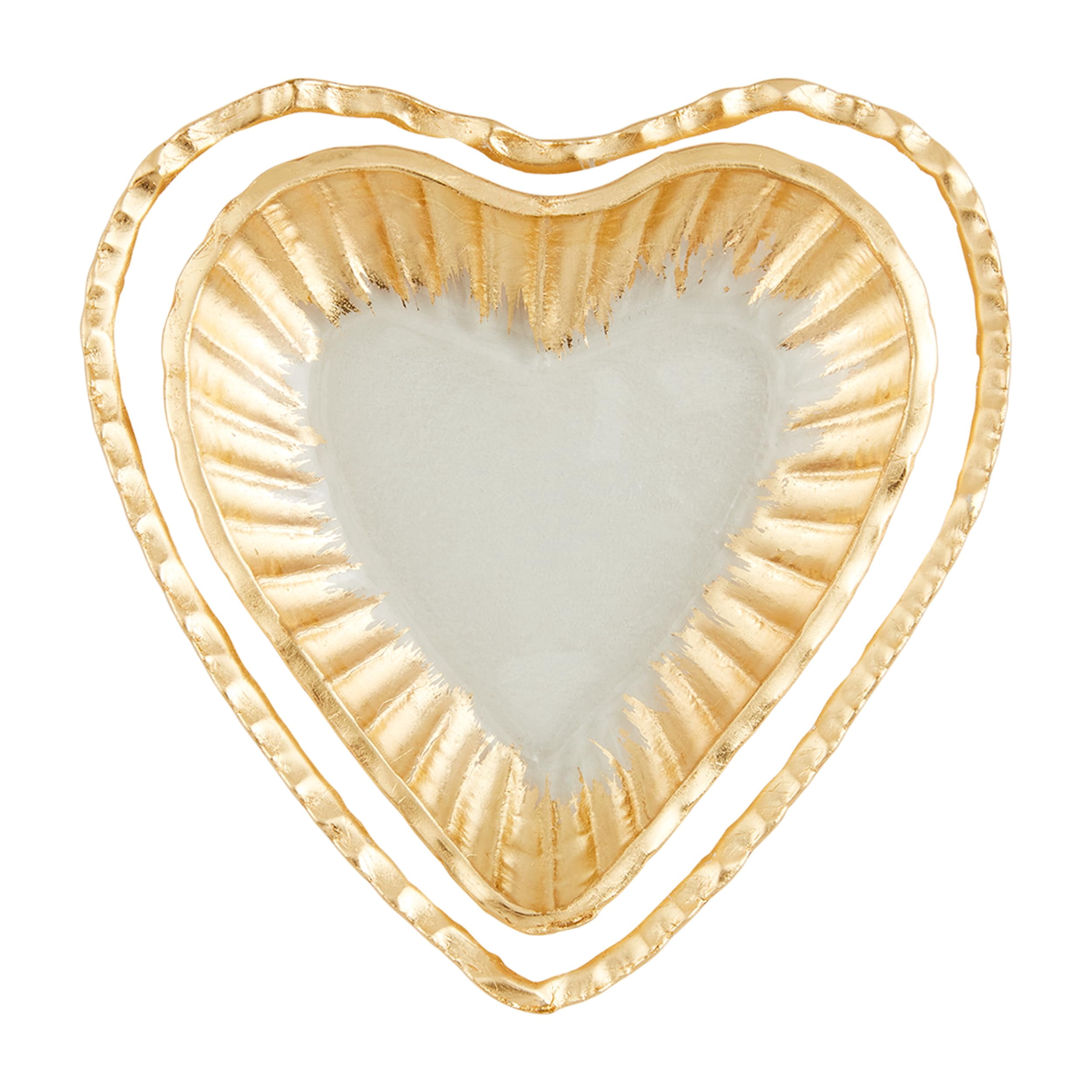 Mud Pie Heart Tidbit Tray