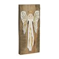 thumbnail image 1 of Mud Pie Gold Christmas Plaque, Angel, 11" x 5", 1 of 1