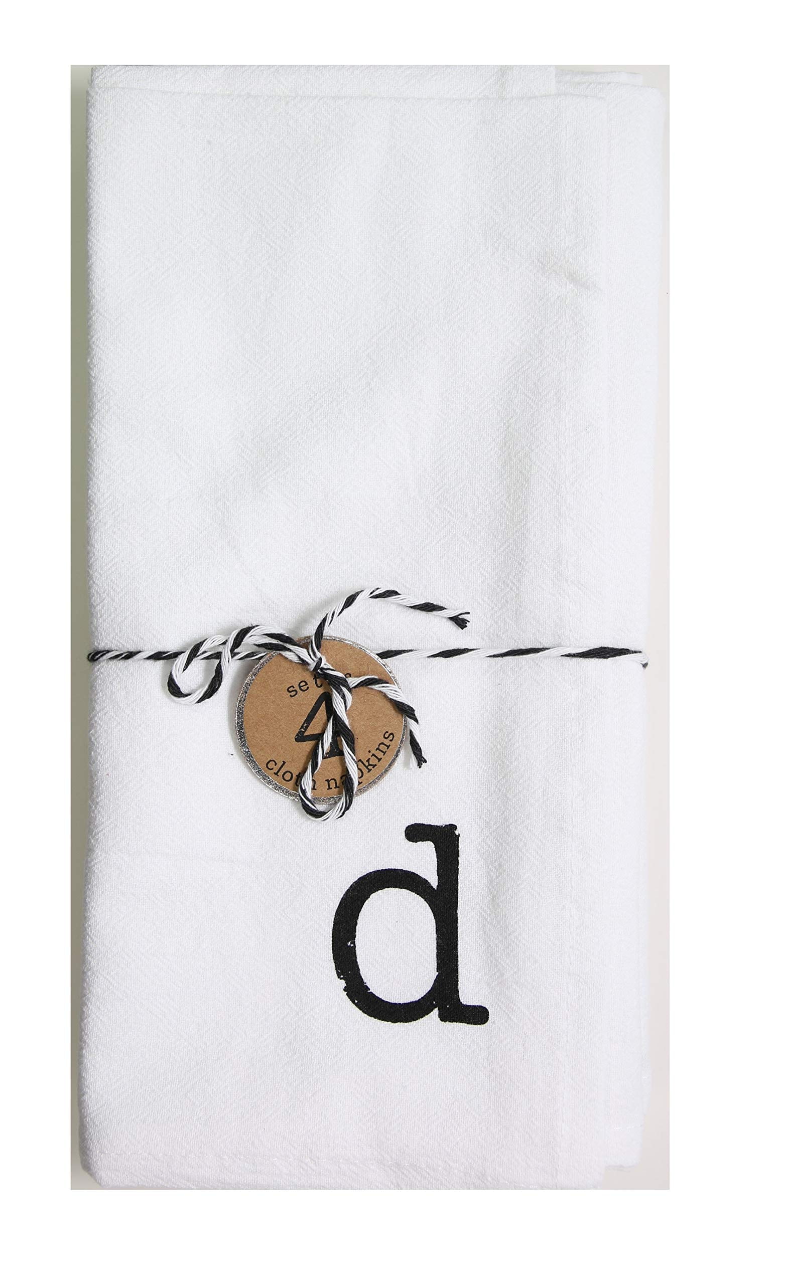 Mud Pie Bead Ceramic Guest Napkin Set - White, 12 Paper Towels In Terracotta Caddy, 9" X 5.5"