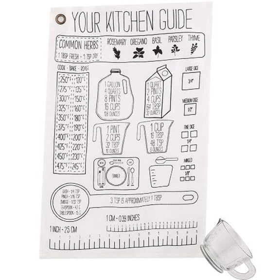 Mud Pie Measuring Cup With Towel Set