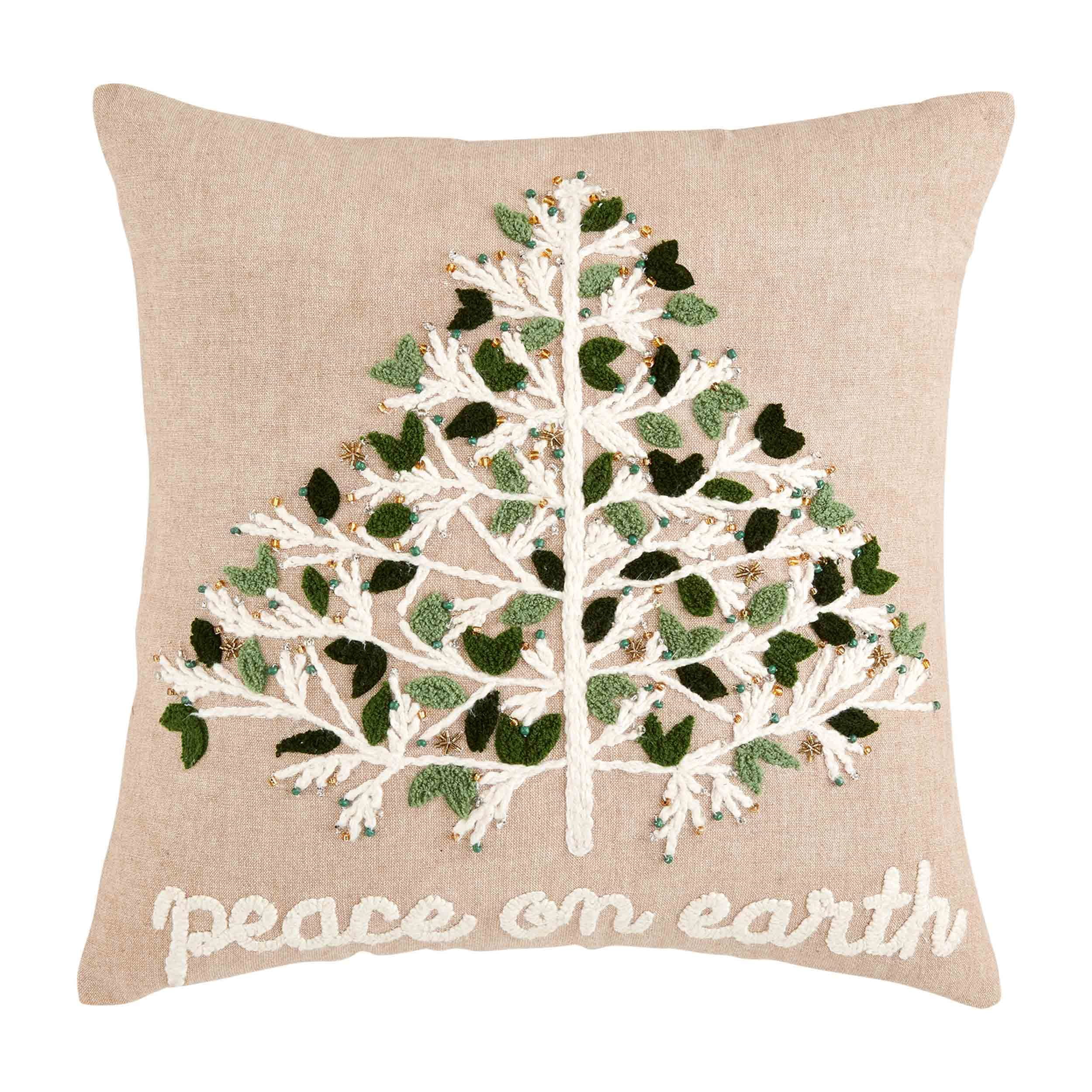 Mud Pie Pumpkin Hooked Pillow
