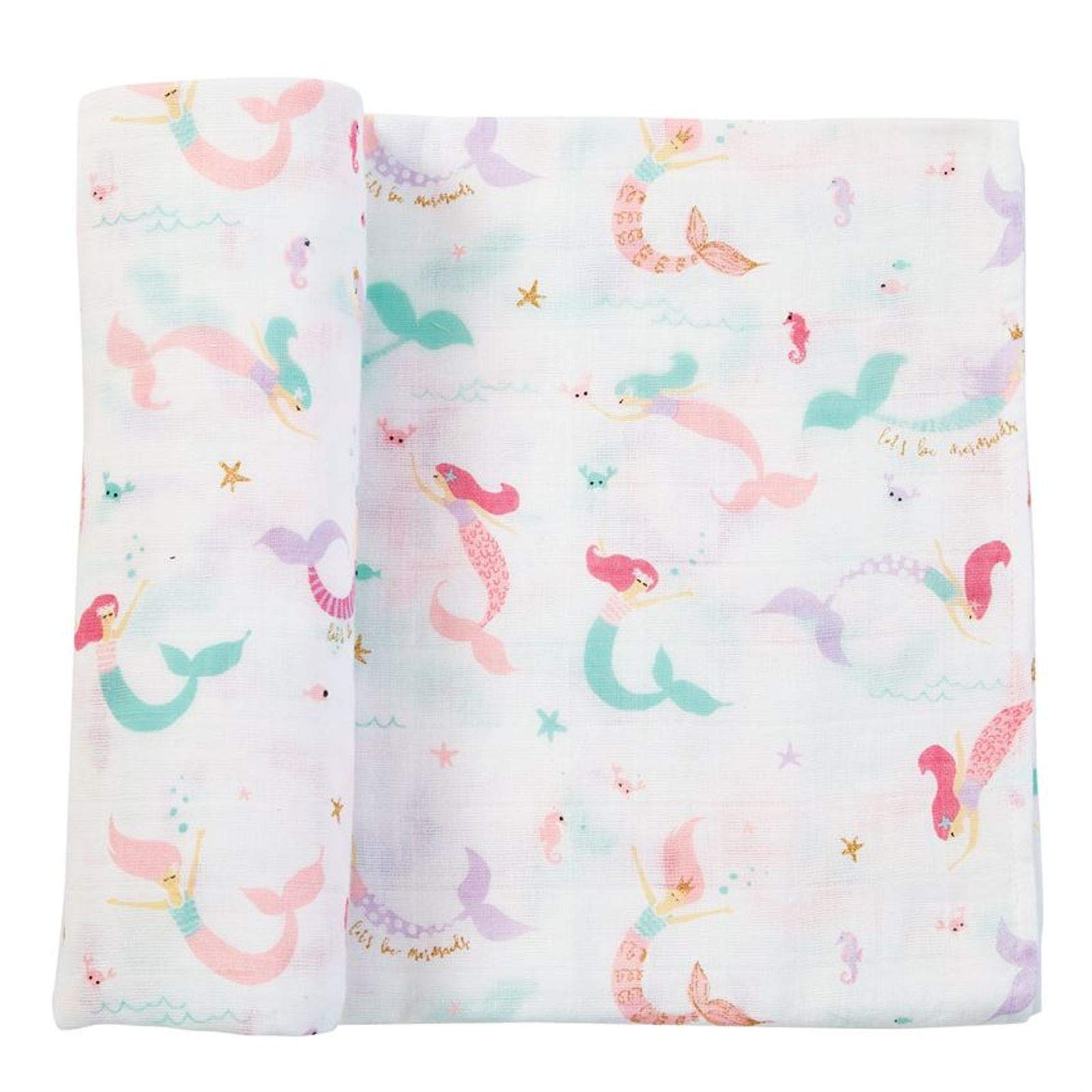 Mermaid muslin blanket hotsell