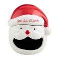 thumbnail image 1 of Mud Pie Santa Open Candy Container, 7" x 7", RED, 1 of 1