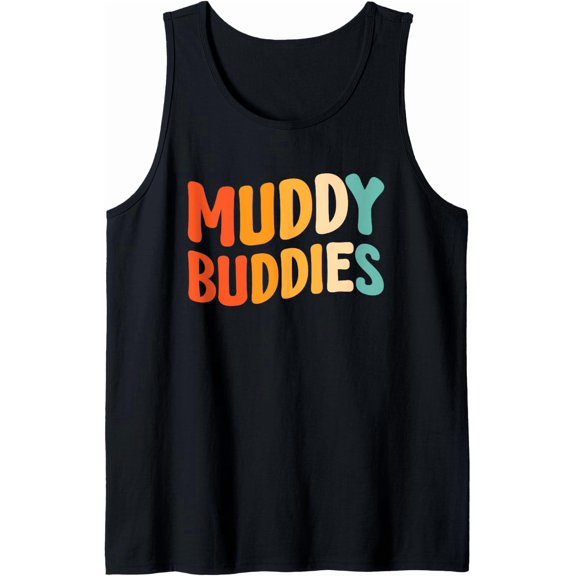 Mud Race Mud Run Outdoor Runner Mud Running Muddy Buddies Tank Top Size S-3XL