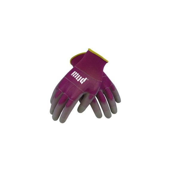Mud Safety Works Gloves, Medium, Raspberry (Pack of 6)