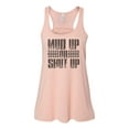 thumbnail image 1 of "Mud Up Or Shut Up, Mudding Tank Top, Racerback Tank Top, 4 Wheeling, Sublimation, Soft Bella Tank, Workout Tank, Tank Top, Fitness, 4x4, Peach, SMALL", 1 of 1