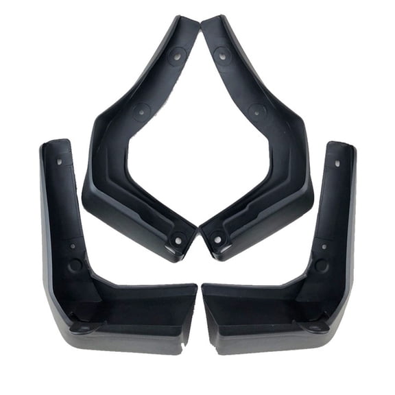 MudFlap For Honda City 2015-2019, 4pc Tire Protector Splash Guards Custom No Drilling Mud Guards Decorative Accessories-black