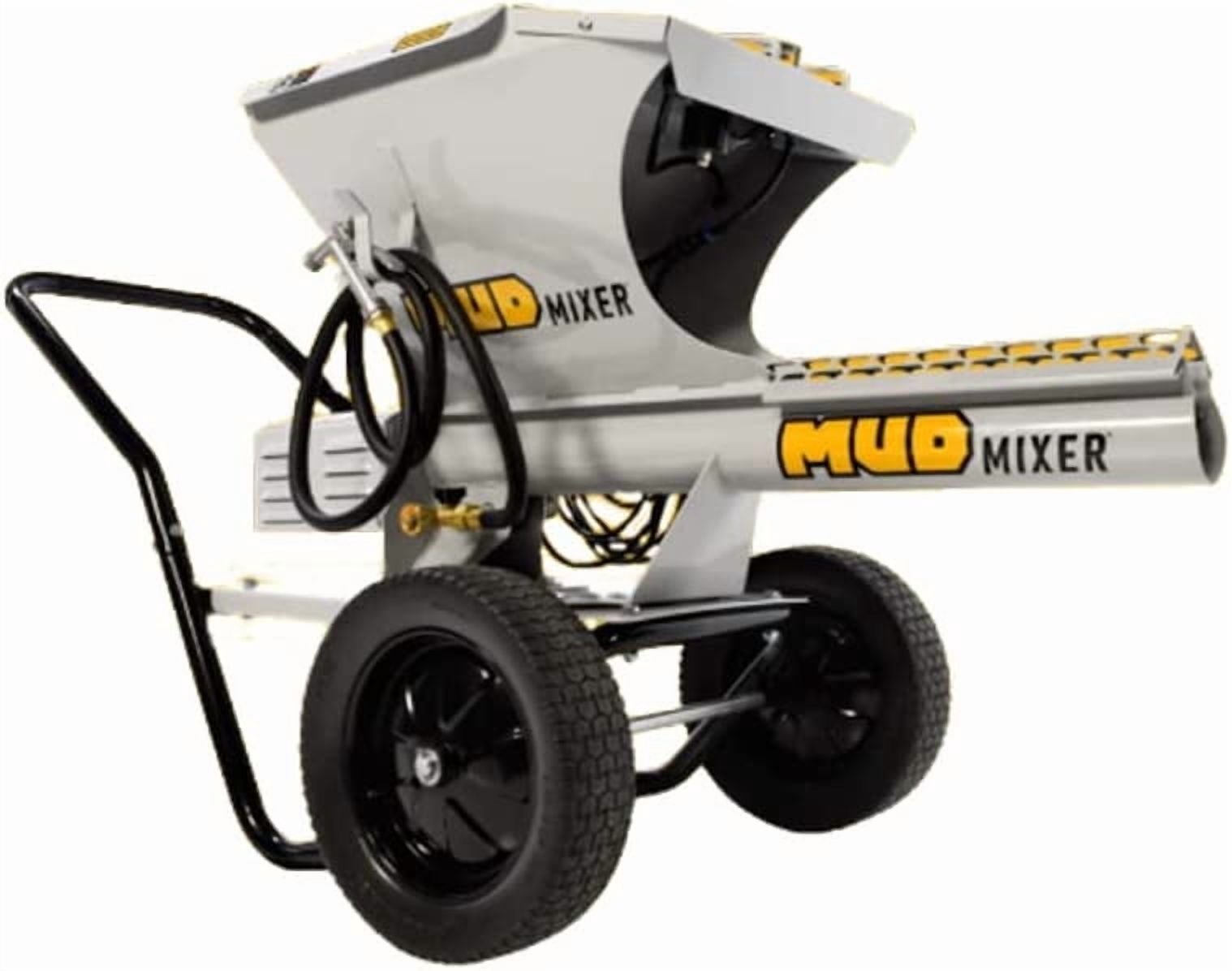MudMixer Electric Cement Mixer, Steel Portable/Wheeled Multi-Purpose Mixer with Swivel