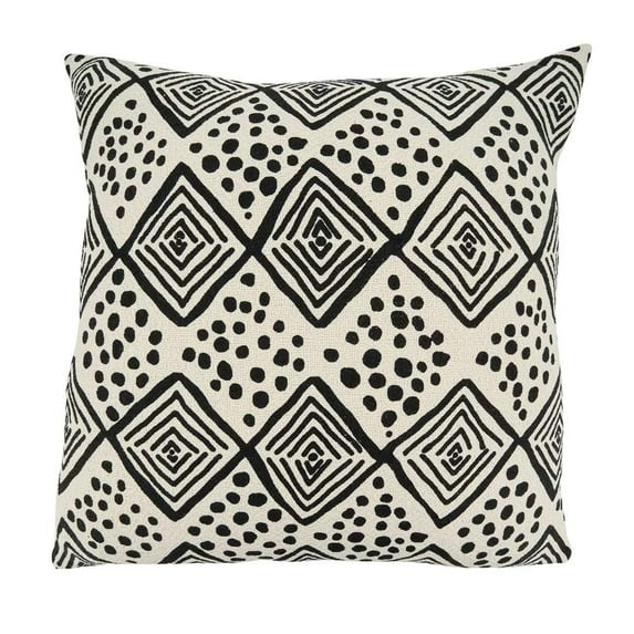 Mudcloth Cotton Oversized Decorative Throw Pillow