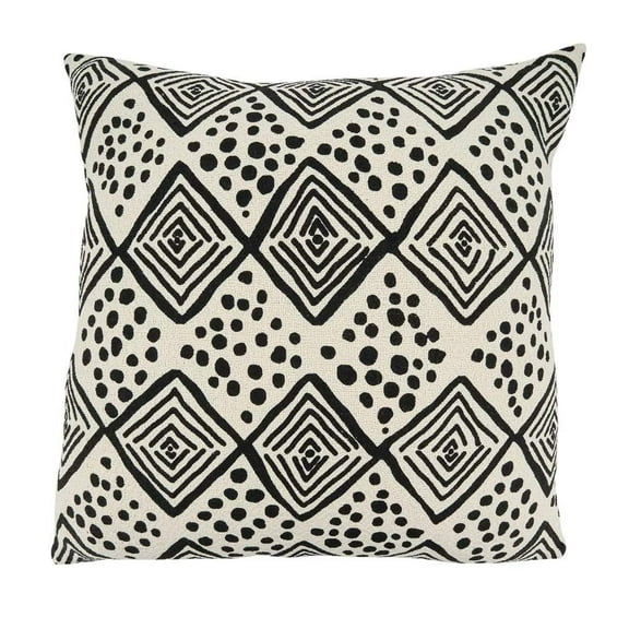 Mudcloth Cotton Oversized Decorative Throw Pillow