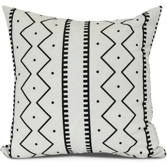Mudcloth Geometric Print Pillow