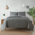 thumbnail image 1 of Mudd Eyelash 2 Piece Twin Microfiber Quilt Set, Grey, 1 of 6