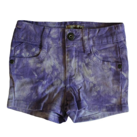 Mudd Little Girl's Purple Tie-Dye Shorts Size Medium (5)